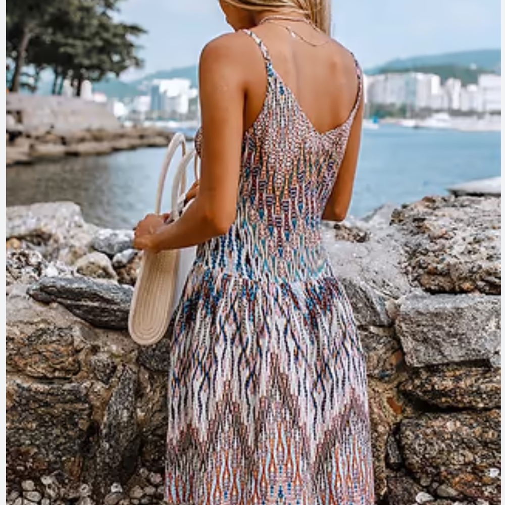 Cupshe Gold and Silver Sequin Sleeveless Sundress